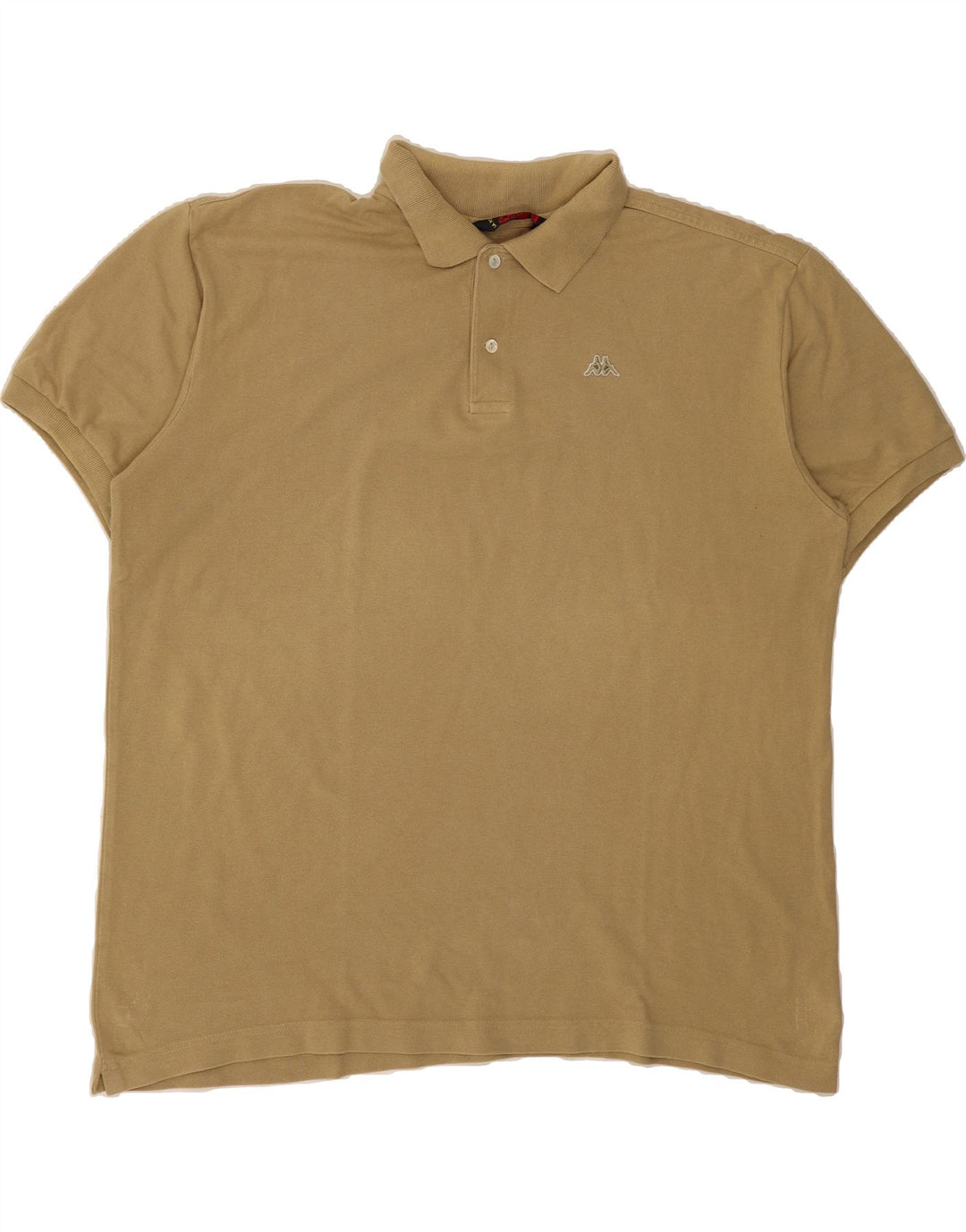 KAPPA Mens Polo Shirt 2XL Beige Cotton Vintage Kappa and Second-Hand Kappa from Messina Hembry 