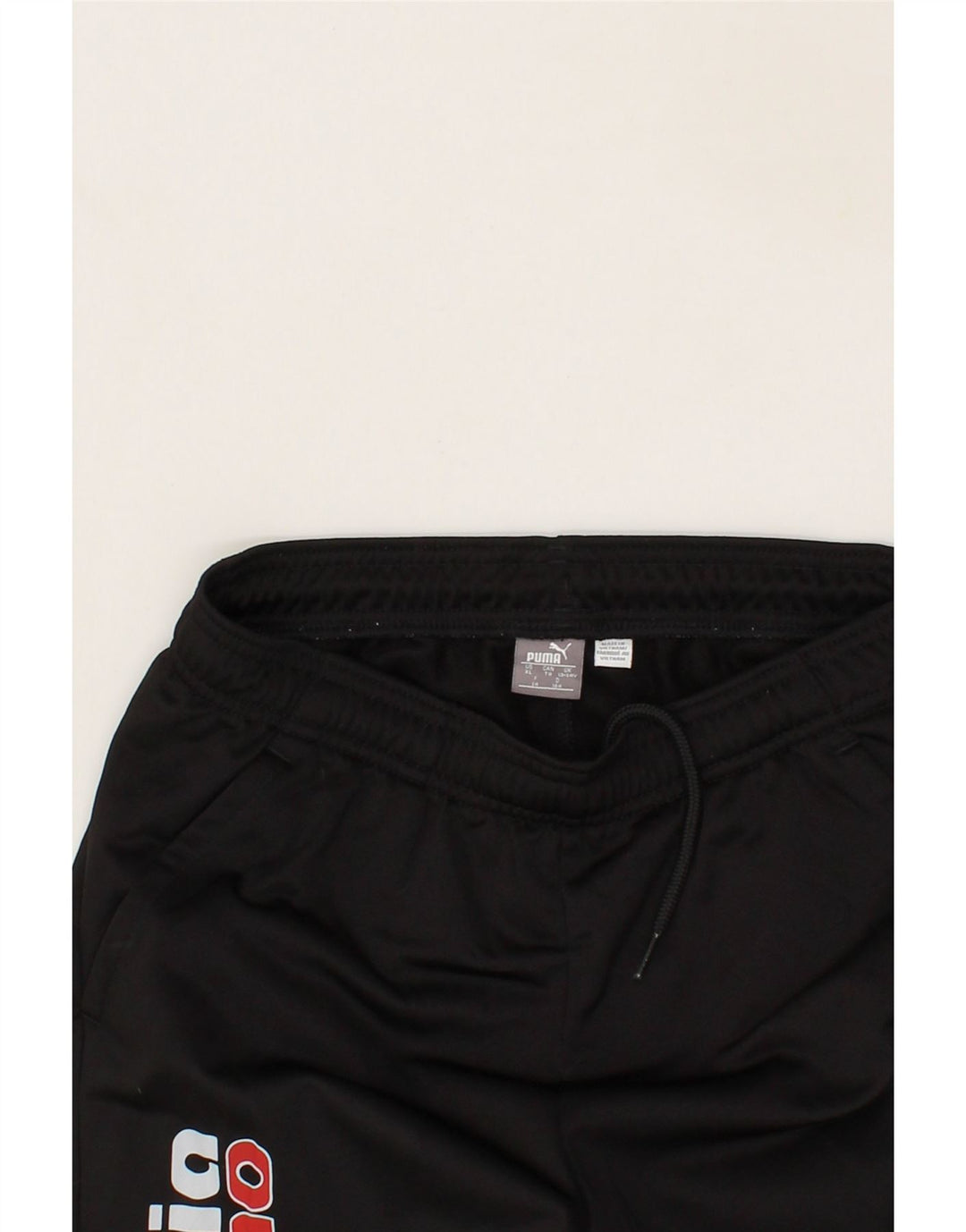 PUMA Boys Graphic Tracksuit Trousers 13-14 Years  Black Vintage Puma and Second-Hand Puma from Messina Hembry 