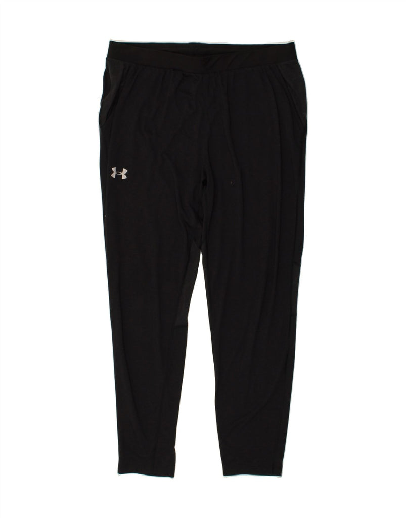 UNDER ARMOUR Mens Heat Gear Graphic Tracksuit Trousers XL Black | Vintage Under Armour | Thrift | Second-Hand Under Armour | Used Clothing | Messina Hembry 