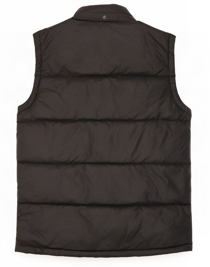 Jack Wills Mens Padded Gilet UK 36 Small Black Polyamide