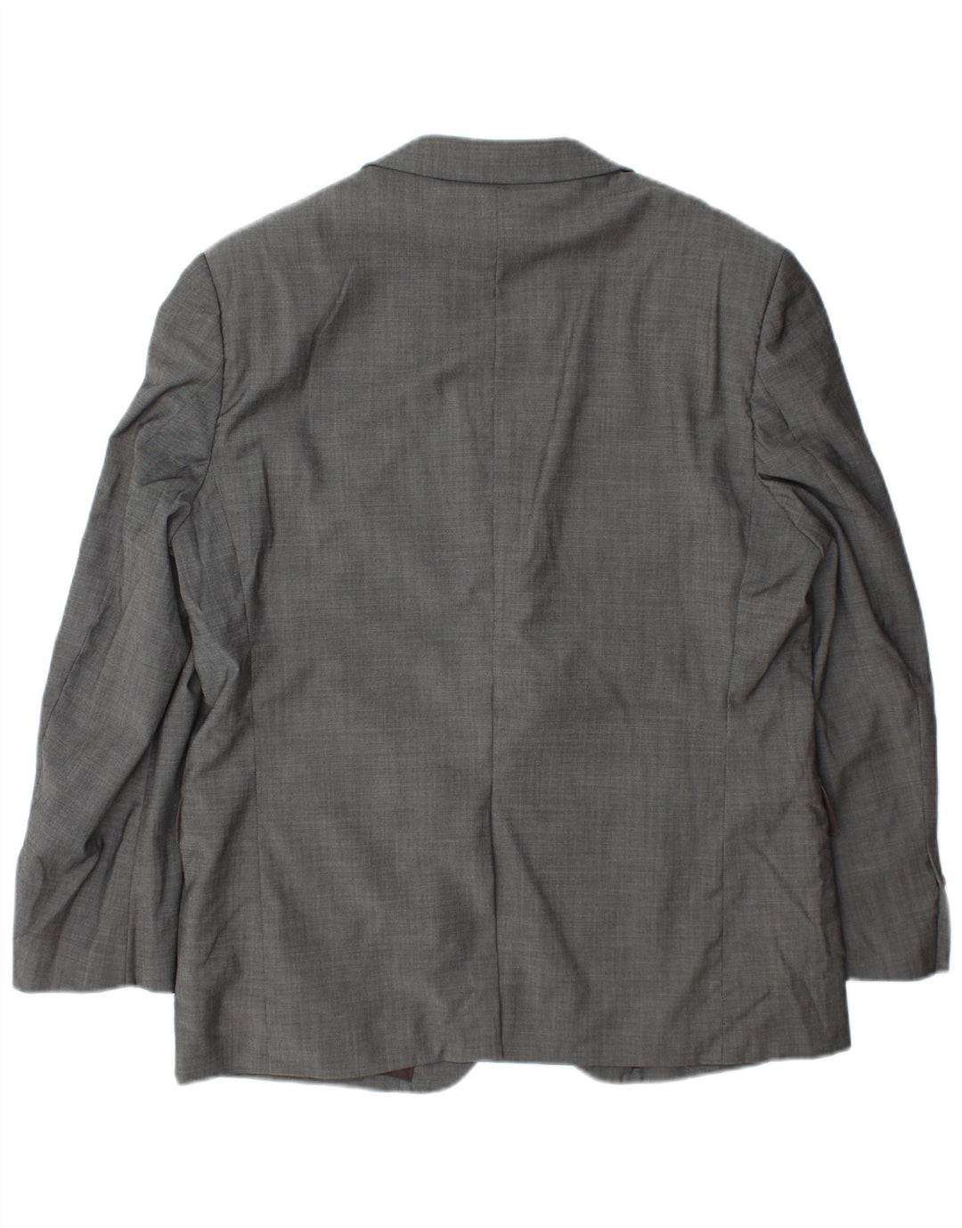 Marks & Spencer Mens 3 Button Blazer Jacket UK 42 Large Grey Wool