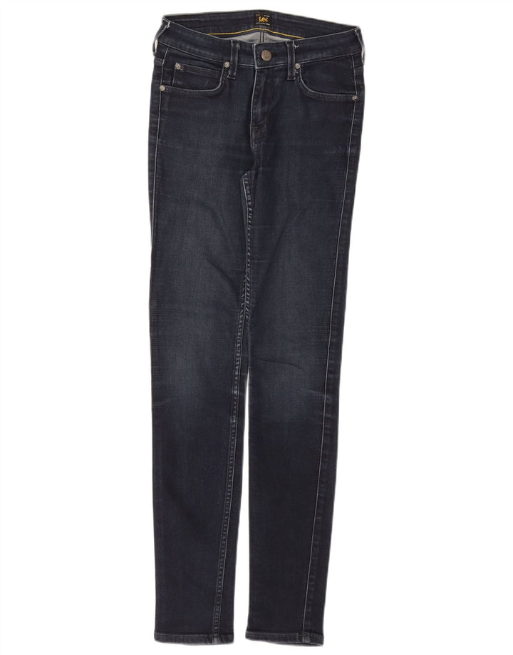 Lee Womens Skinny Jeans W28 L30 Navy Blue Cotton