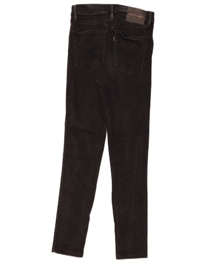 LEVI'S Womens Skinny Jeans W26 L28 Black Cotton