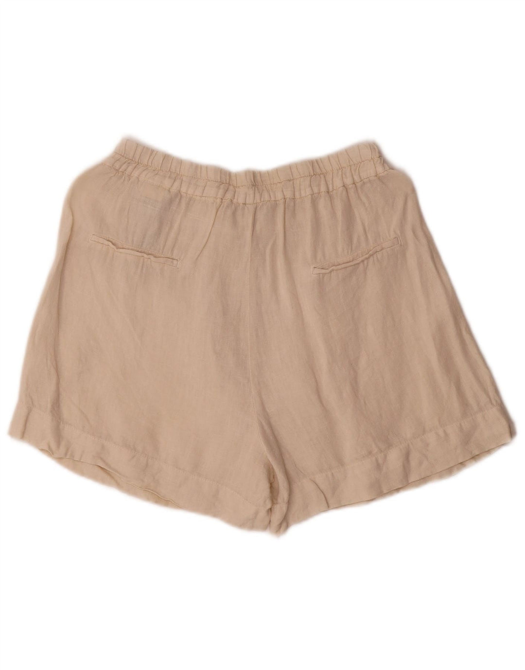 Zara Womens Casual Shorts Medium W28 Off White Linen