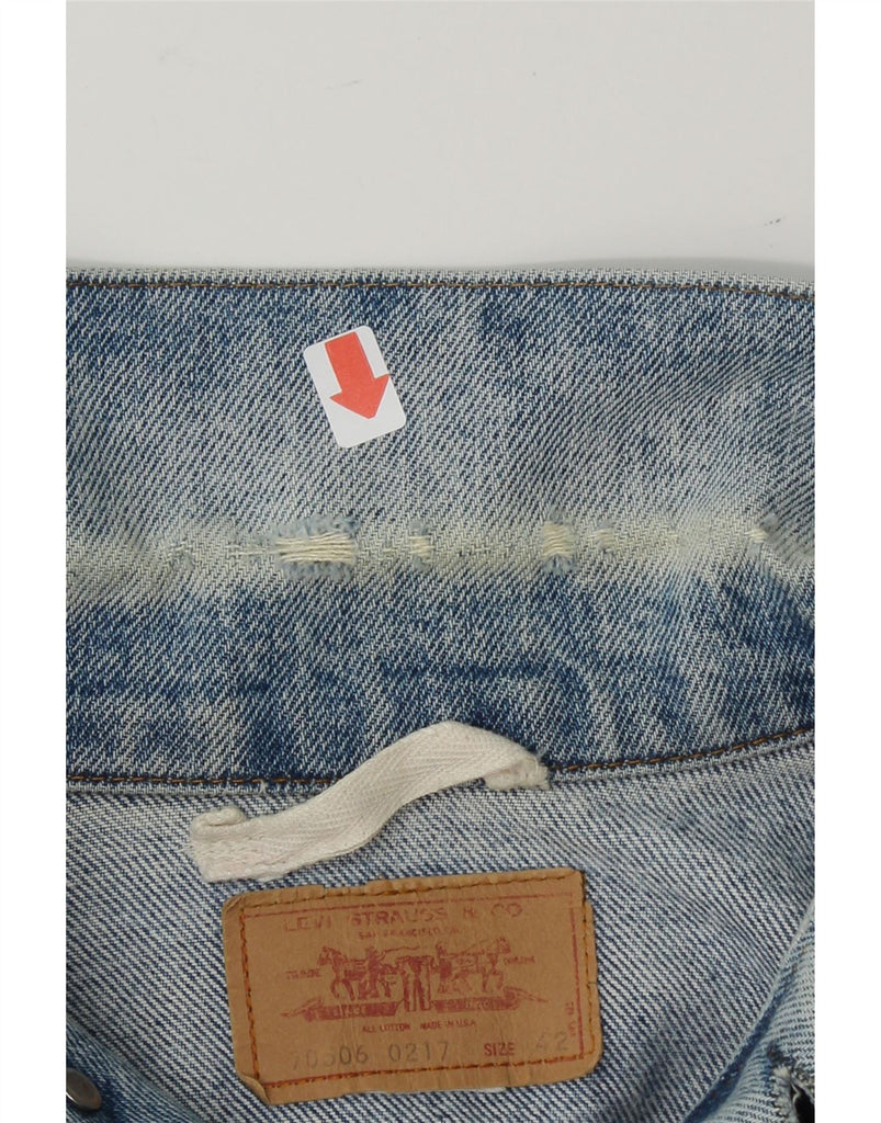 LEVI'S Womens Denim Jacket IT 42 Medium Blue Vintage Levi's and Second-Hand Levi's from Messina Hembry 