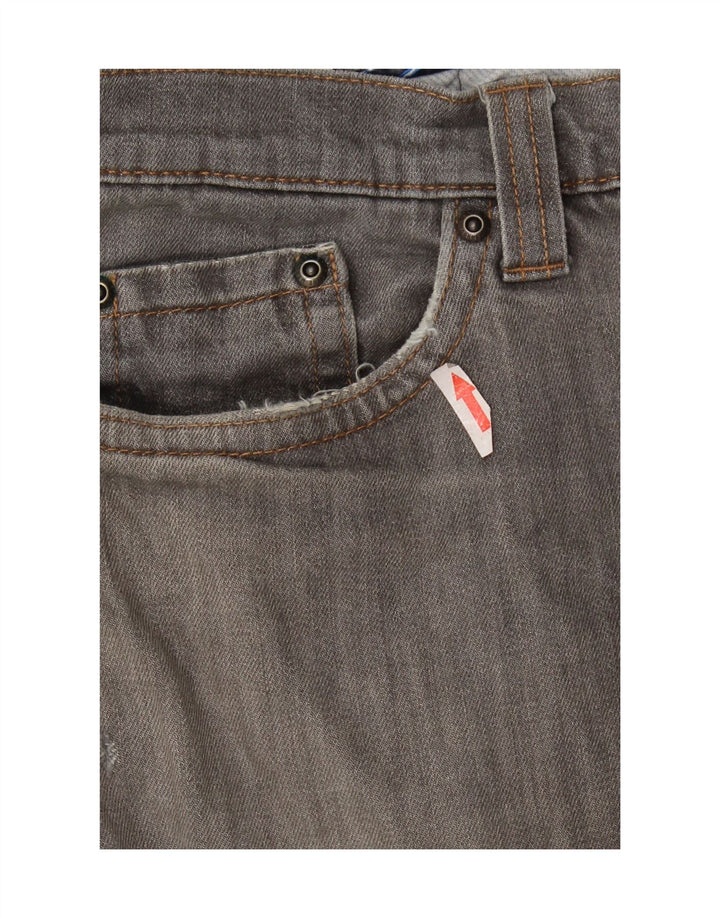 Marks & Spencer Mens Blue Harbour Straight Jeans W40 L29 Grey Cotton