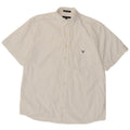 Gant Mens Regular Fit Short Sleeve Shirt Large White Cotton