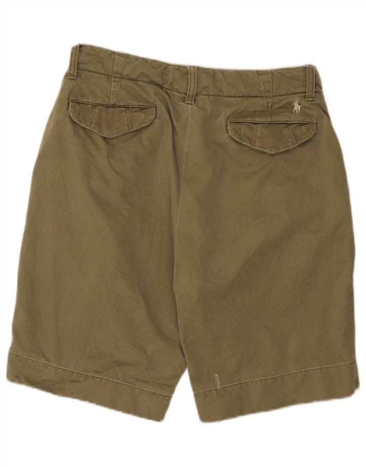 POLO RALPH LAUREN Mens Chino Shorts W30 Medium Khaki Cotton