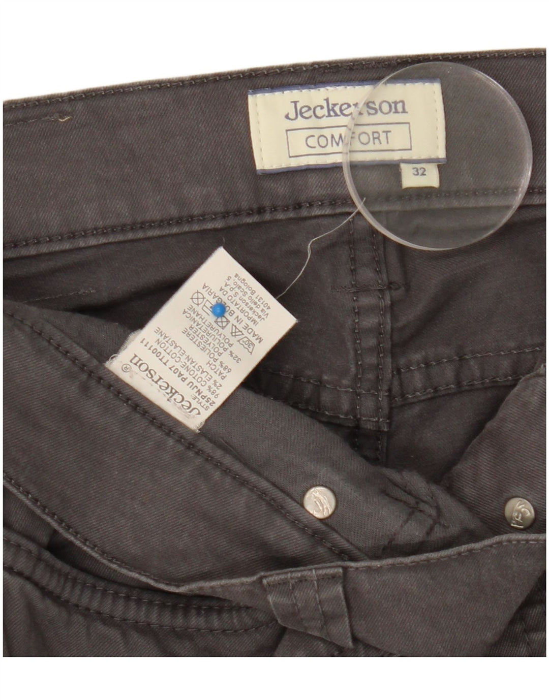 Jeckerson Womens Slim Jeans  W32 L31 Grey Cotton