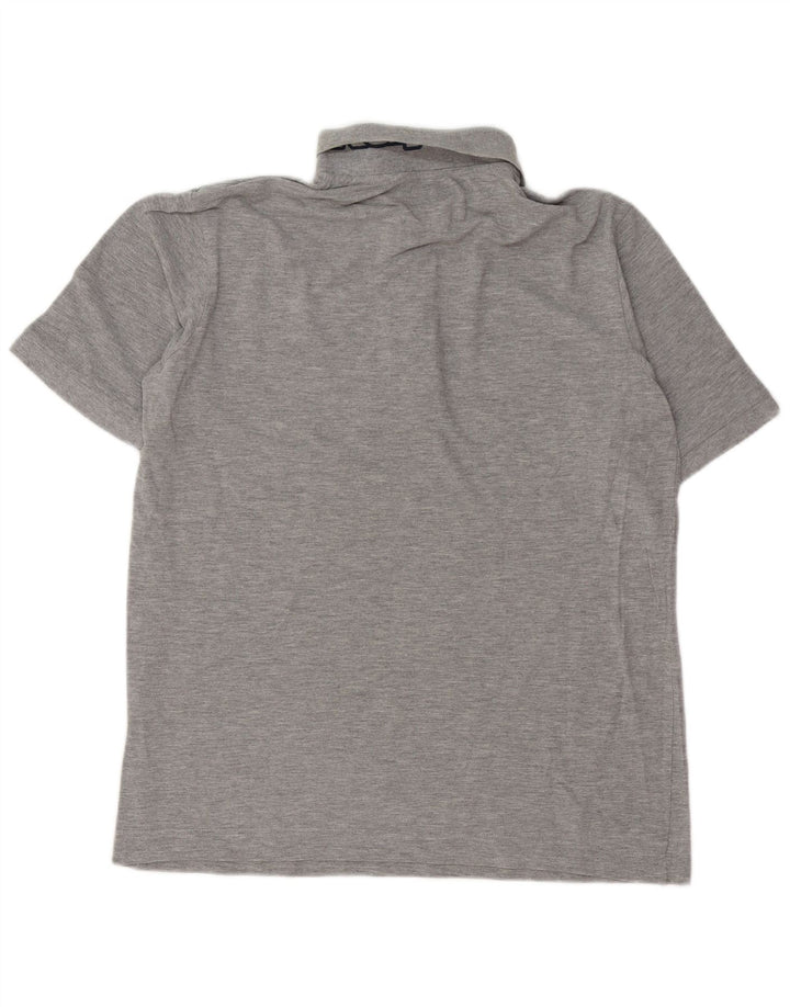 Kappa Mens Polo Shirt Large Grey Cotton