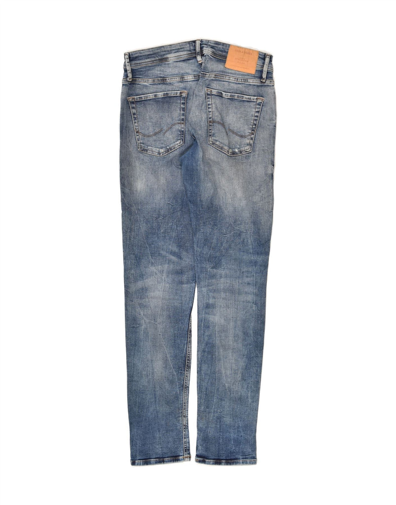 JACK & JONES Mens GLENN Distressed Slim Jeans W31 L32 Blue Cotton | Vintage Jack & Jones | Thrift | Second-Hand Jack & Jones | Used Clothing | Messina Hembry 