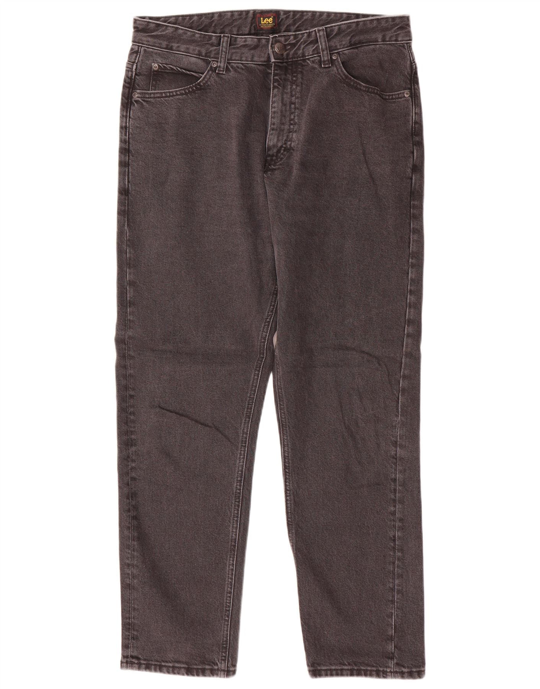 Lee Mens Rider Straight Jeans W31 L31 Grey Cotton