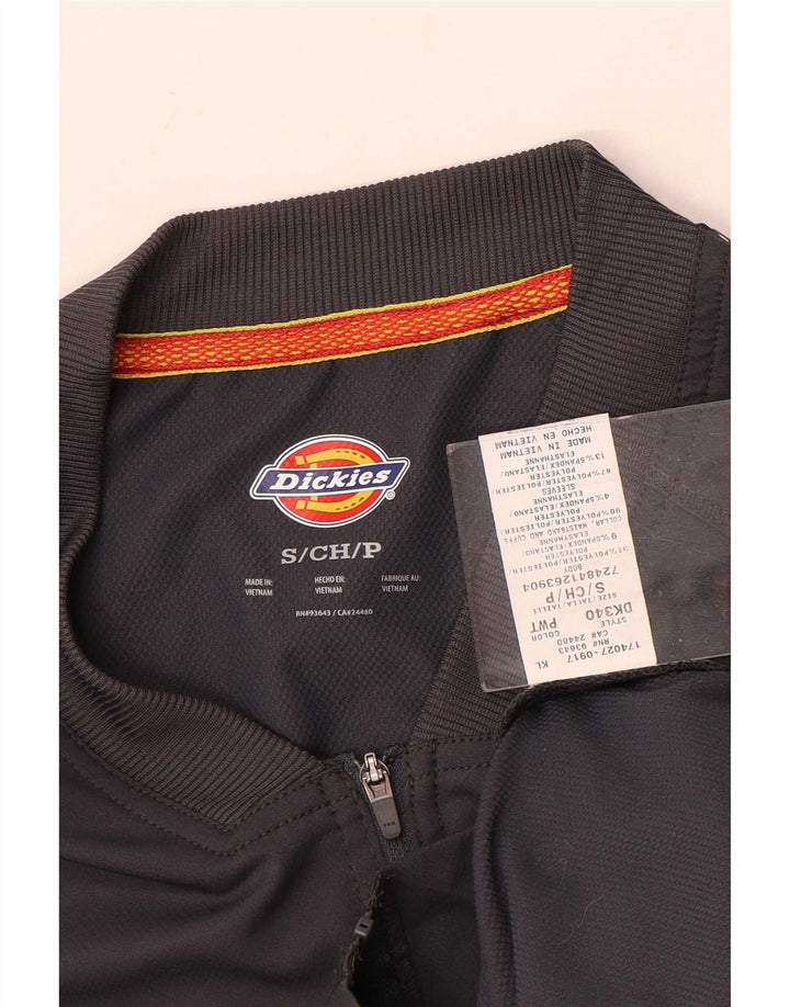 Dickies Mens Tracksuit Top Jacket Small Grey Flecked Polyester