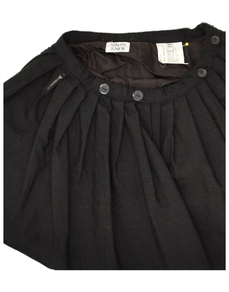 ARMANI JUNIOR Girls A-Line Skirt 3-4 Years W20  Grey Wool | Vintage Armani Junior | Thrift | Second-Hand Armani Junior | Used Clothing | Messina Hembry 