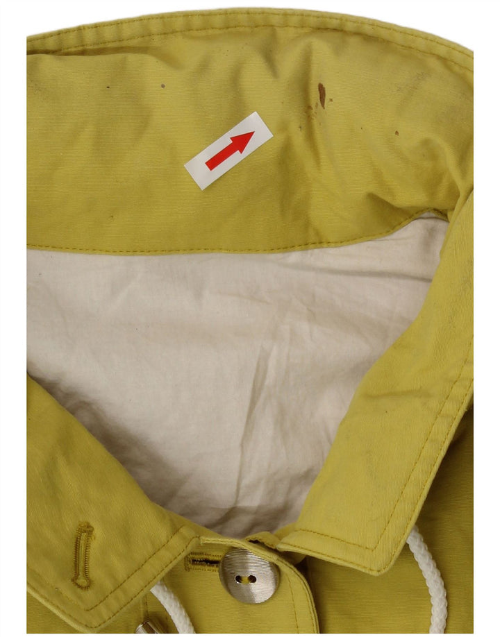 Vintage Womens Hooded Utility Jacket UK 16 Large Yellow