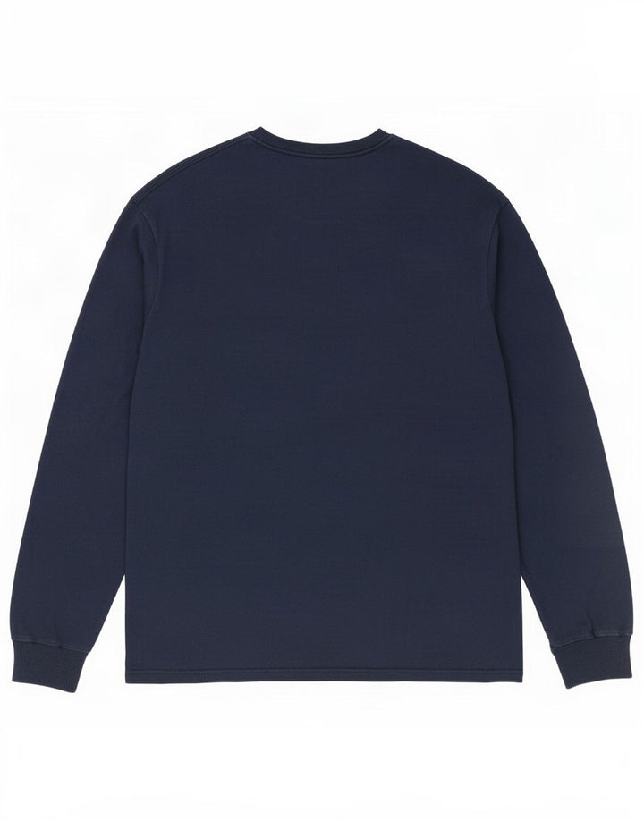 Champion Mens Graphic Top Long Sleeve Large Navy Blue