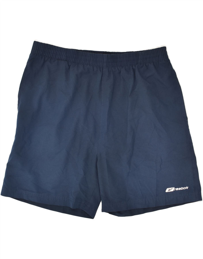 REEBOK Mens Sport Shorts XL Navy Blue | Vintage Reebok | Thrift | Second-Hand Reebok | Used Clothing | Messina Hembry 