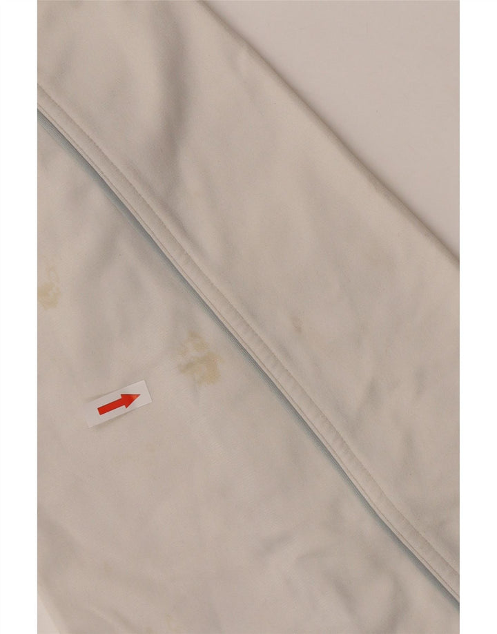 ADIDAS Mens Tracksuit Top Jacket UK 42/44 Large White Polyester