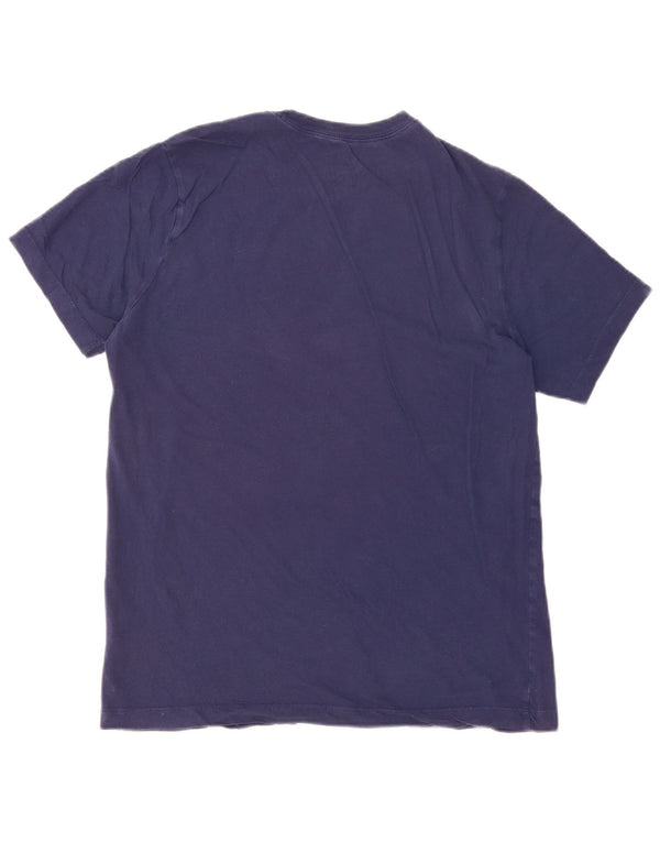 Nike Mens Graphic T-Shirt Top Medium Navy Blue Cotton