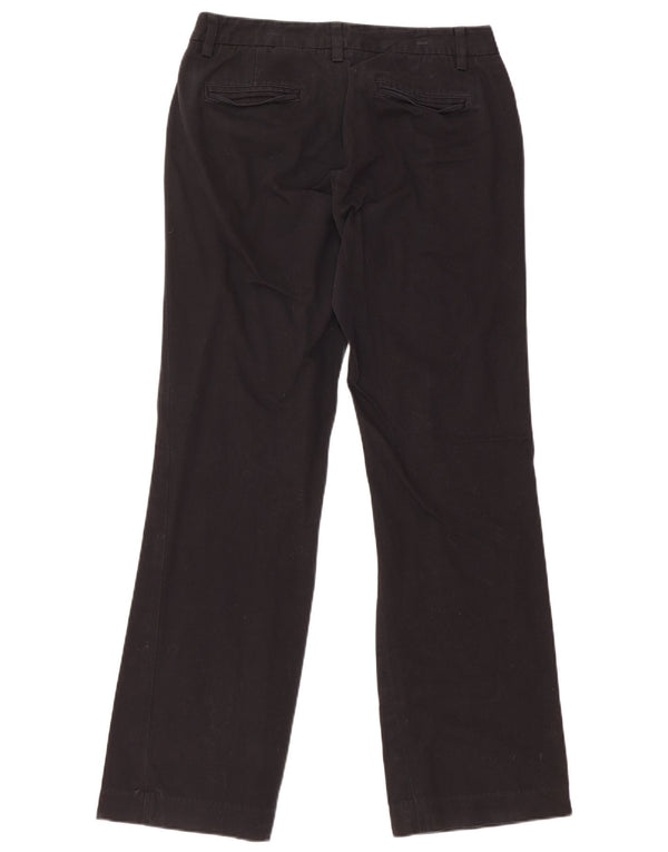 EDDIE BAUER Womens Mercer Fit Chino Trousers US 4 Small W28 L30 Black
