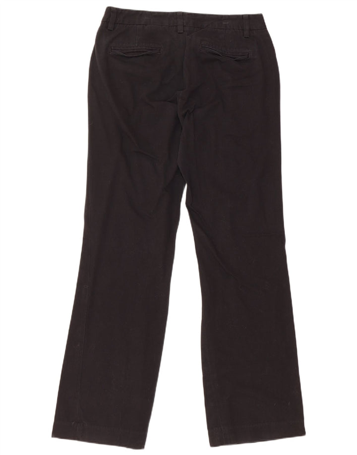 EDDIE BAUER Womens Mercer Fit Chino Trousers US 4 Small W28 L30 Black