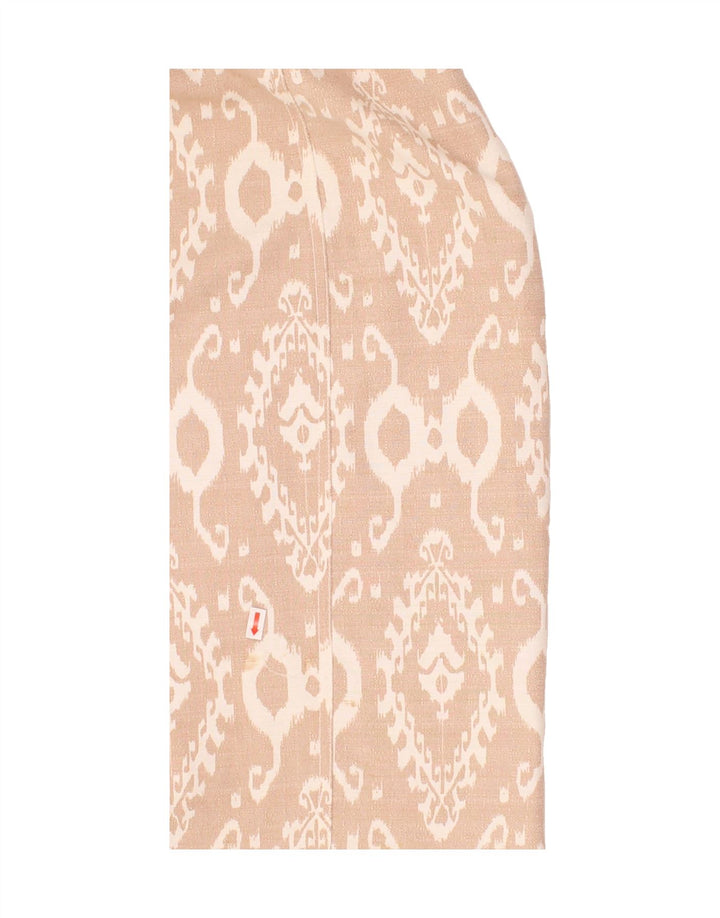 ANNE KLEIN Womens Sleeveless Basic Dress UK 12 Medium Beige Ikat Vintage Anne Klein and Second-Hand Anne Klein from Messina Hembry 