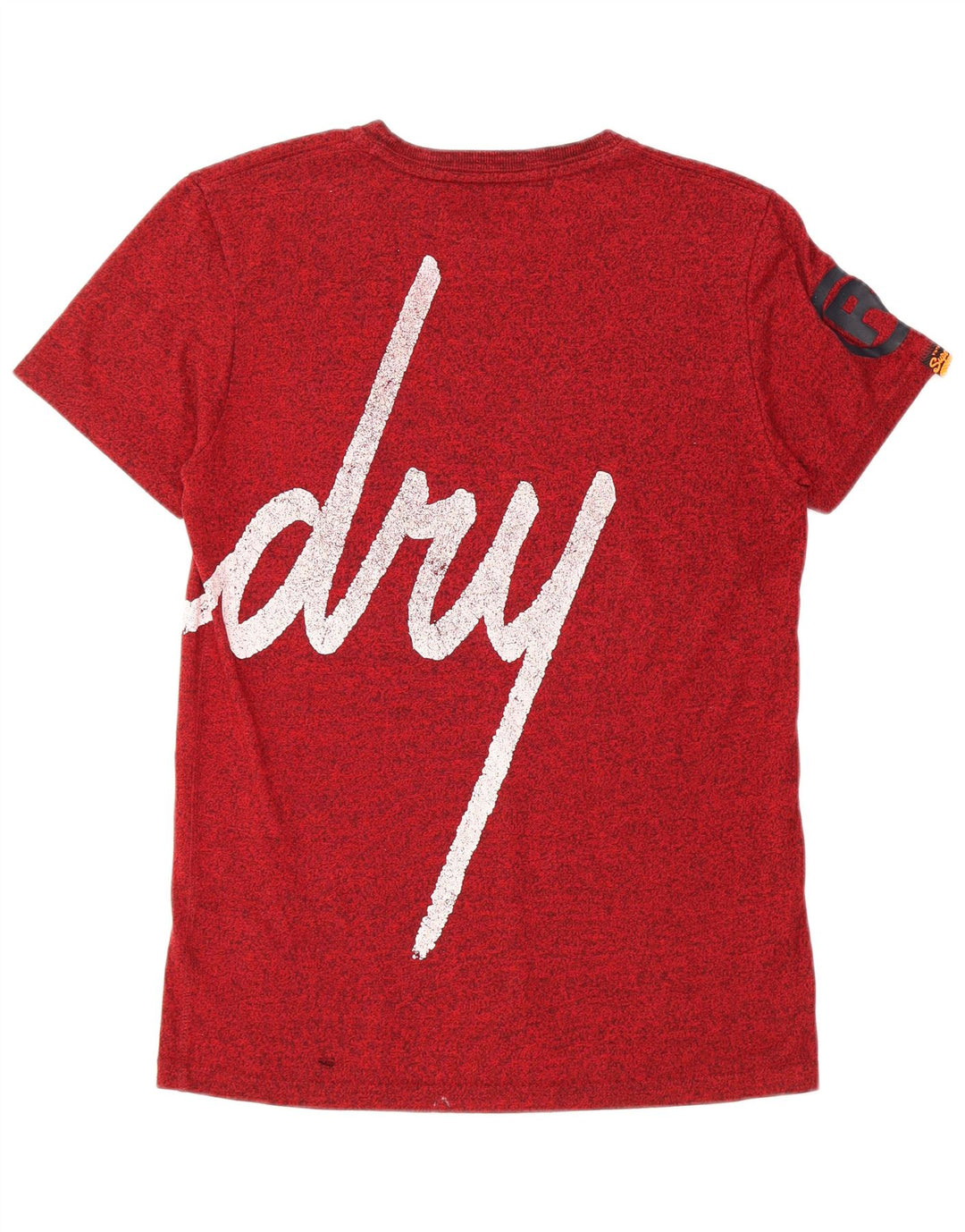 SUPERDRY Mens Graphic T-Shirt Top Medium Red Cotton