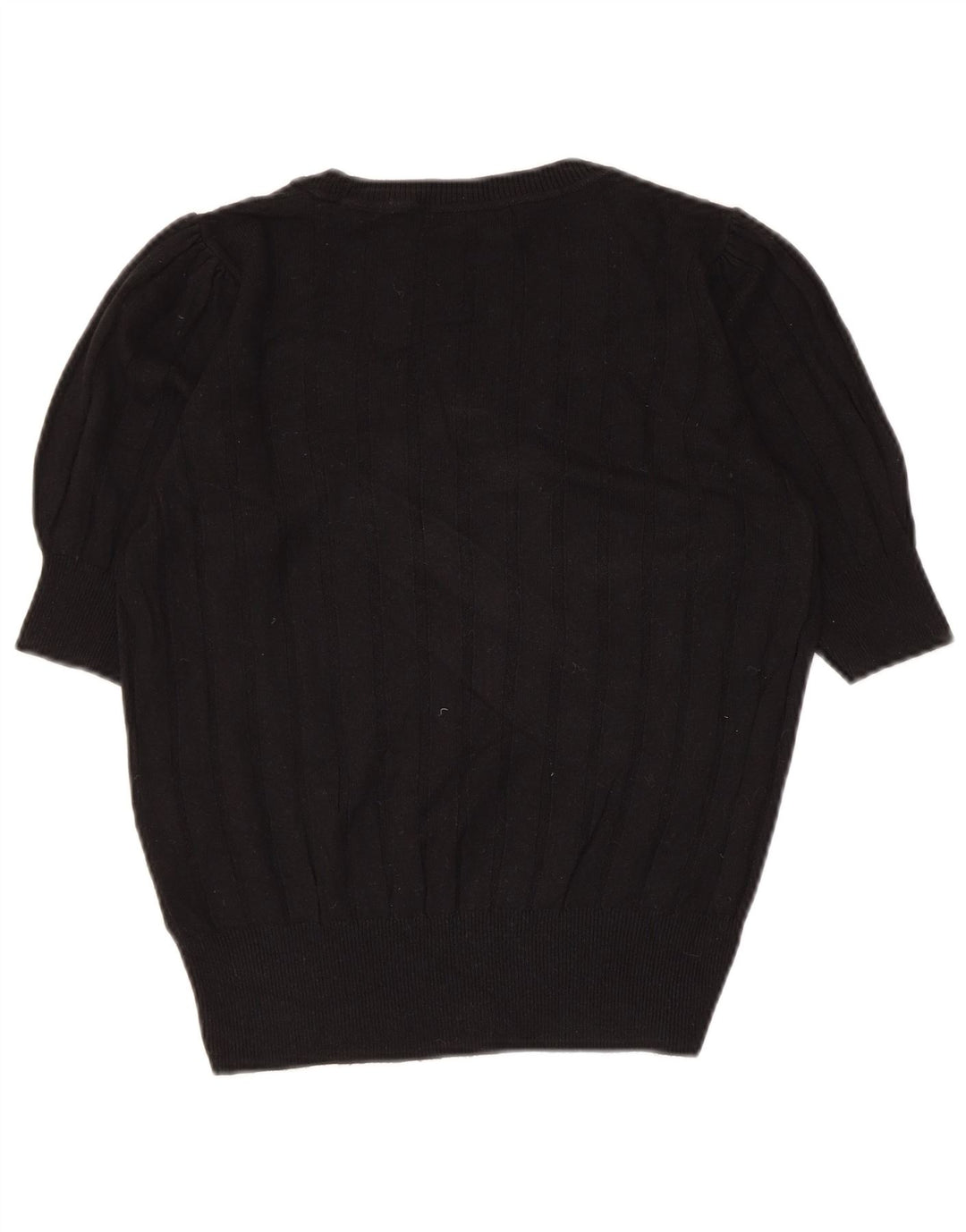 Marks & Spencer Womens Boat Neck Jumper Sweater UK 10 Small Black