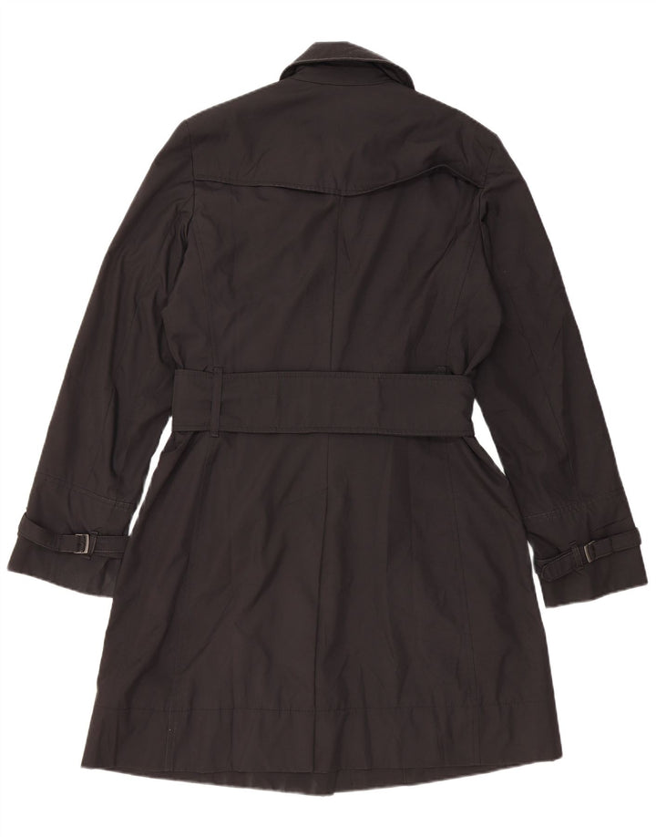 Max & Co. Womens Trench Coat UK 12 Medium Black Polyester