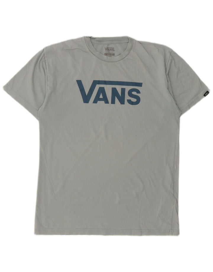 Vans Mens Classic Fit Graphic T-Shirt Top Medium Blue Cotton