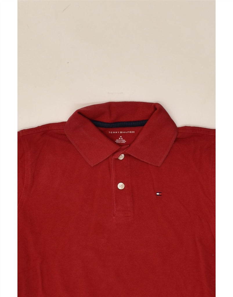 TOMMY HILFIGER Boys Polo Shirt 8-9 Years Medium  Red Cotton | Vintage Tommy Hilfiger | Thrift | Second-Hand Tommy Hilfiger | Used Clothing | Messina Hembry 