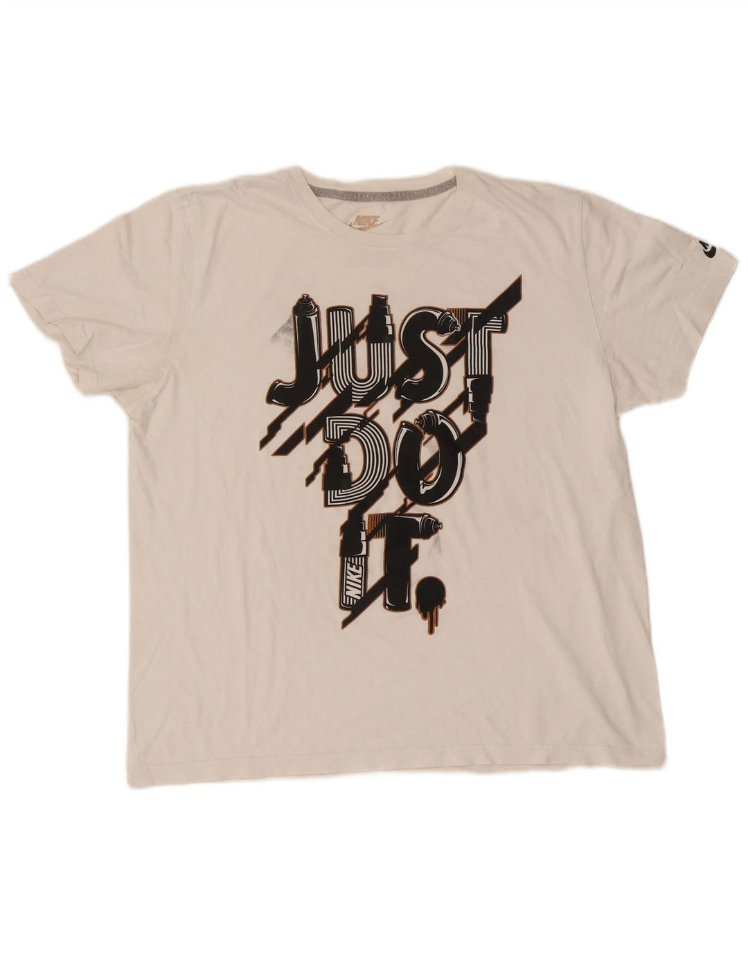 Nike Mens Slim Fit Graphic T-Shirt Top 2XL White