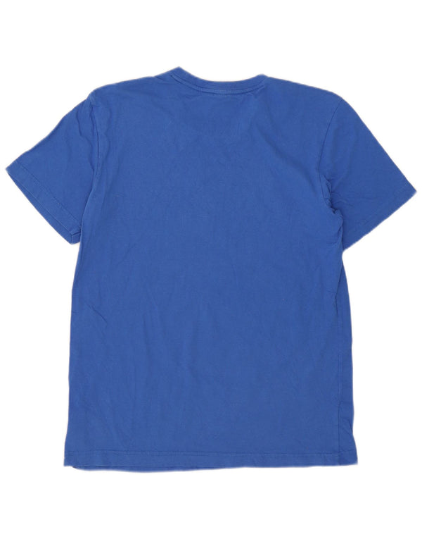Adidas Mens Graphic T-Shirt Top Medium Blue Cotton