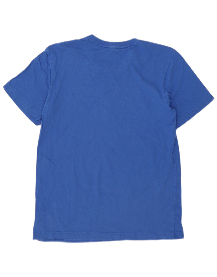Adidas Mens Graphic T-Shirt Top Medium Blue Cotton