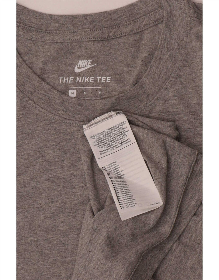 Nike Mens T-Shirt Top Medium Grey Flecked Cotton