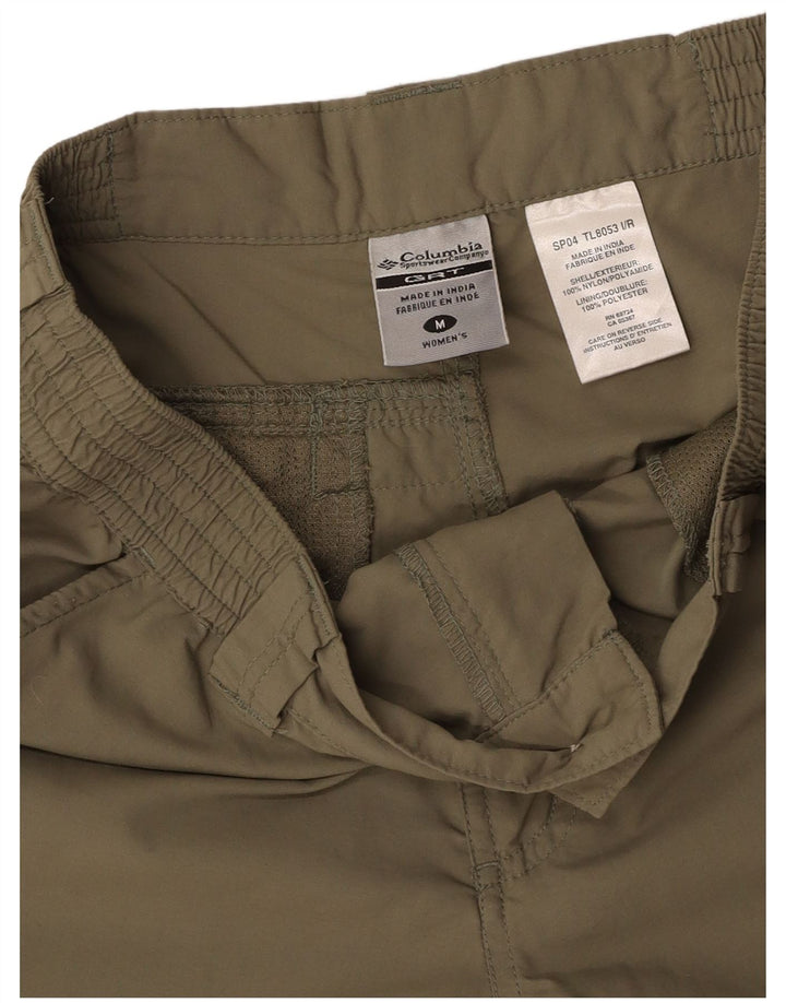 COLUMBIA Womens Straight Cargo Trousers Medium W30 L30 Green Nylon