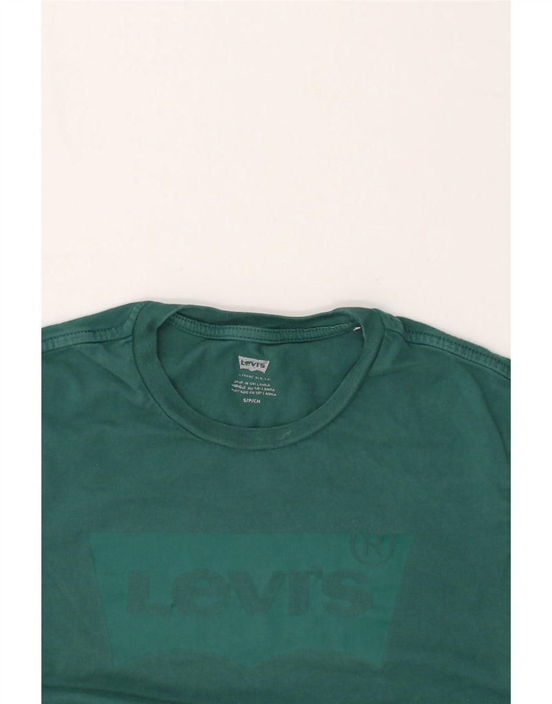 LEVI'S Mens Graphic T-Shirt Top Small Green Cotton | Vintage Levi's | Thrift | Second-Hand Levi's | Used Clothing | Messina Hembry 