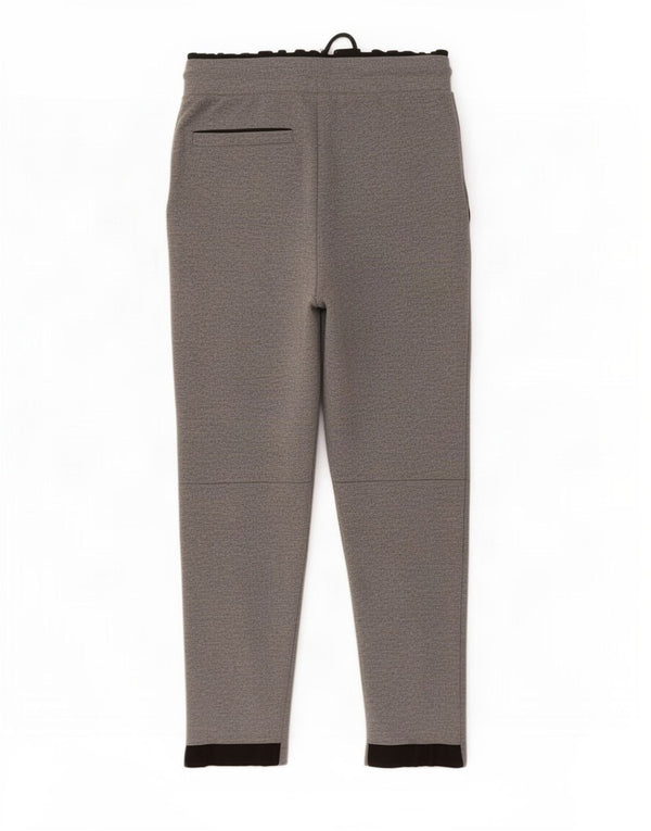Zara Mens Crop Tracksuit Trousers Medium Grey Colourblock