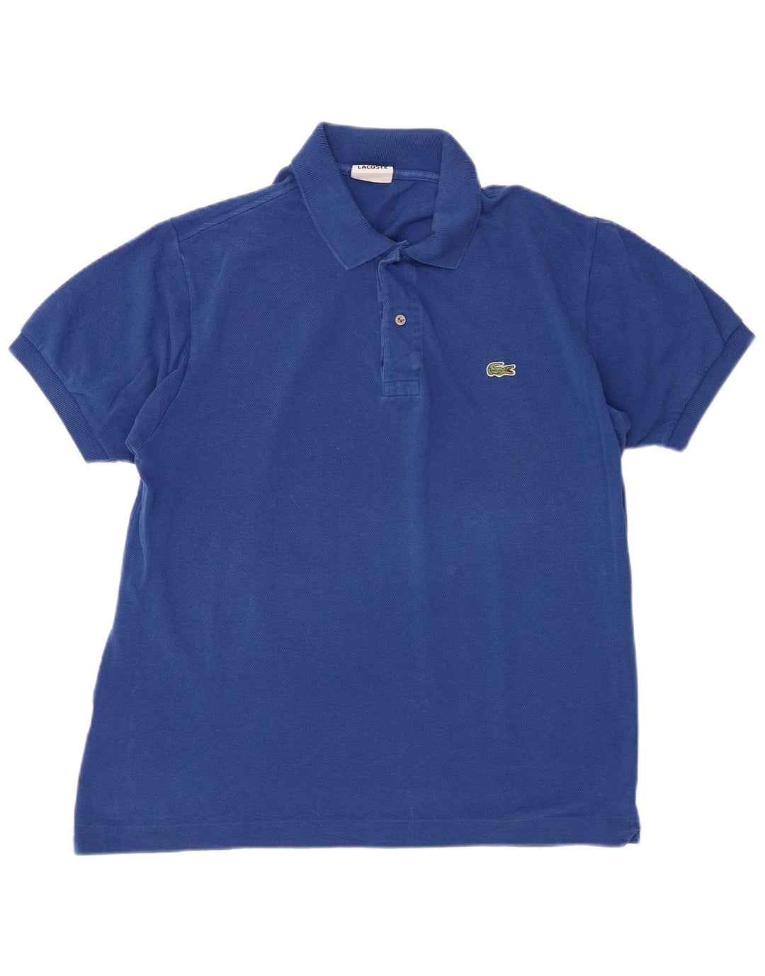 Lacoste Mens Polo Shirt Size 5 Large Blue Cotton