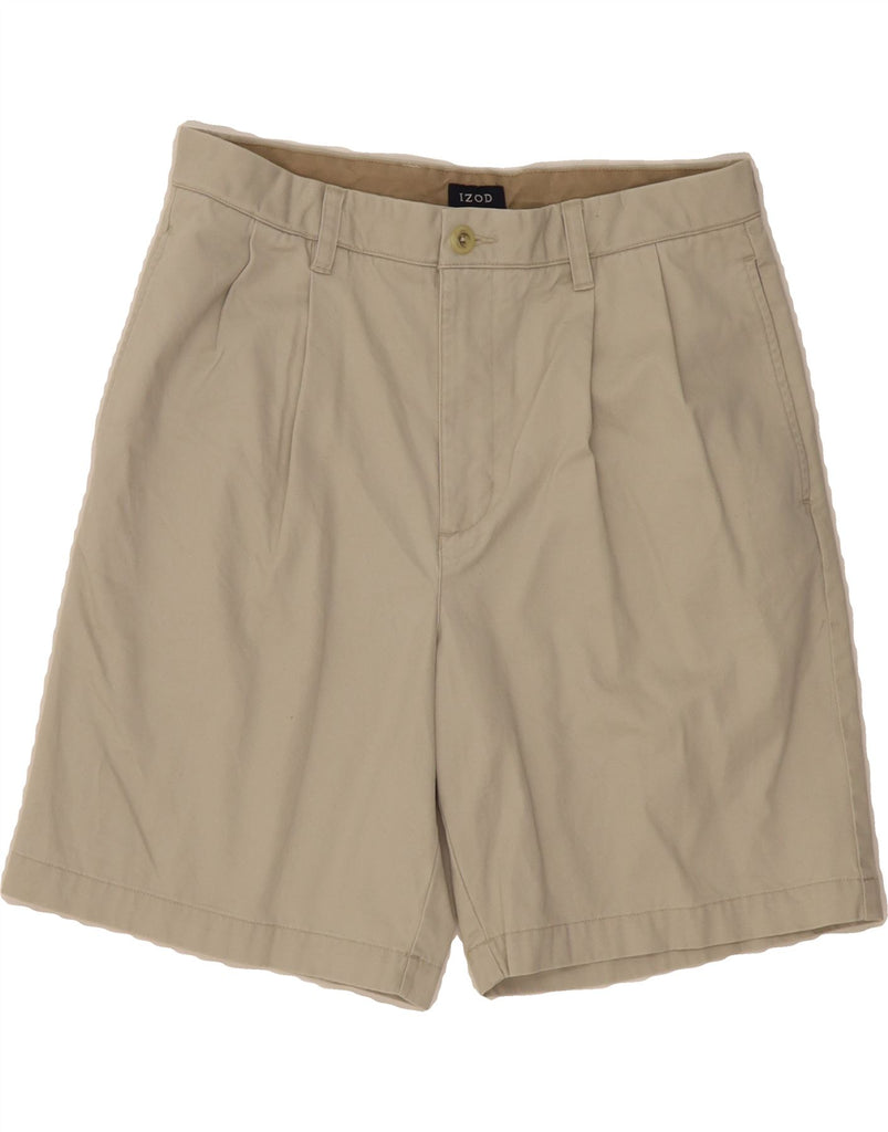 IZOD Mens Pegged Chino Shorts W32 Medium Beige Cotton Vintage Izod and Second-Hand Izod from Messina Hembry 