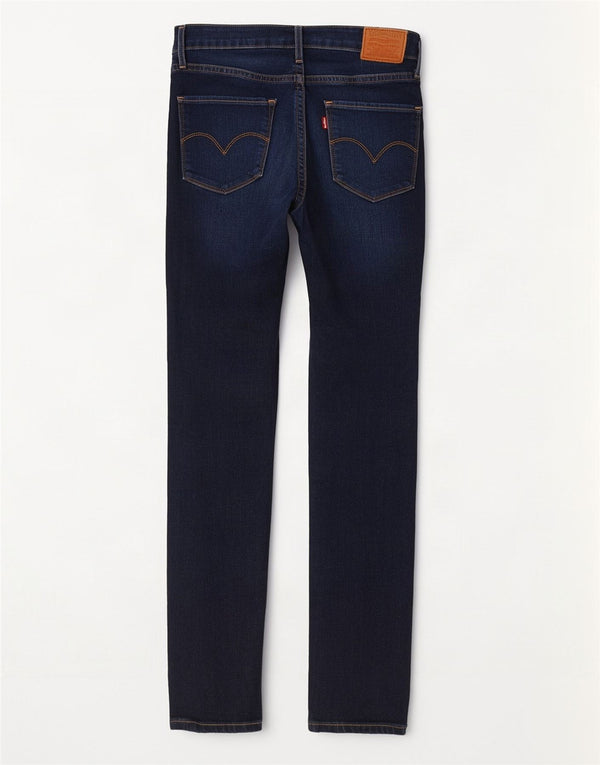 Levi's Womens 721 High Rise Skinny Jeans W27 L28 Navy Blue Cotton