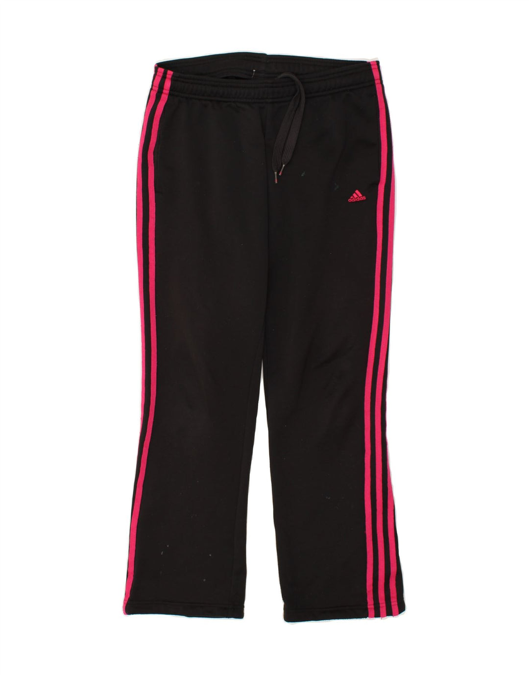 ADIDAS Womens Climalite Tracksuit Trousers UK 8/10 Small Black Polyester