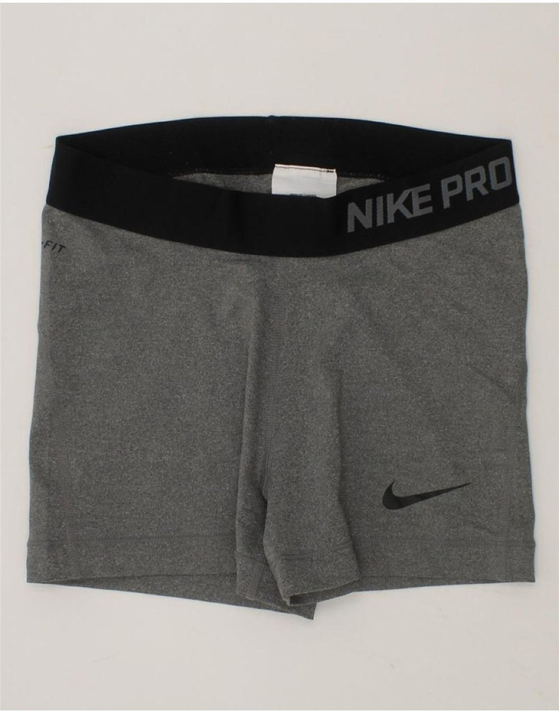NIKE Boys Dri Fit Sport Shorts 9-10 Years Small Grey Polyester Vintage Nike and Second-Hand Nike from Messina Hembry 