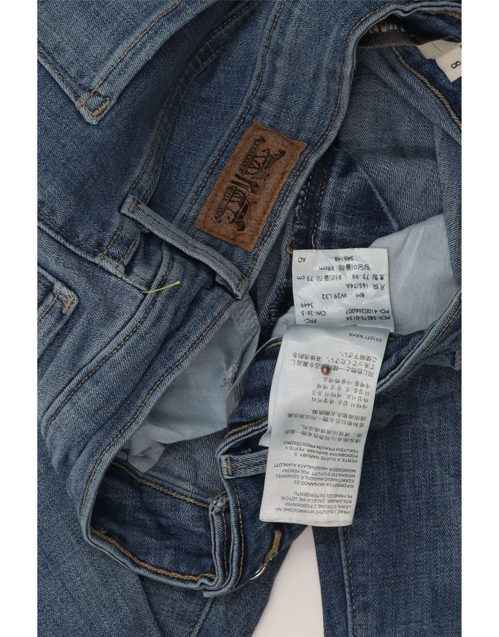 Levi's Womens Distressed Skinny Jeans US 8 Medium W29 L32 Blue Cotton