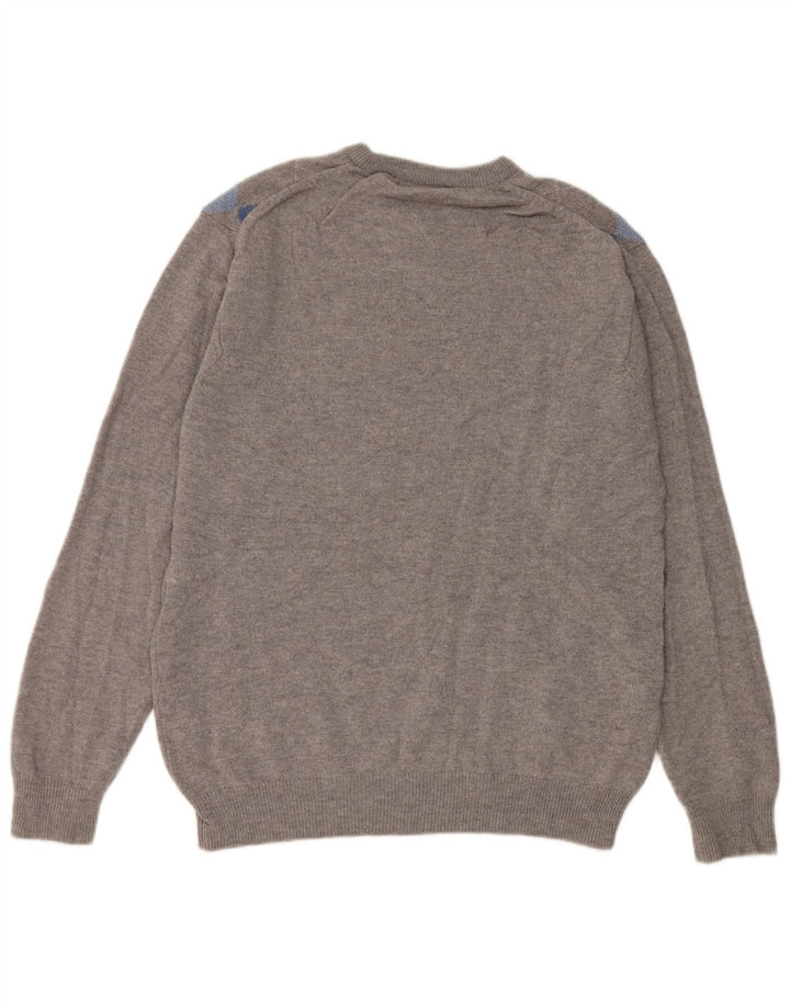 Marks & Spencer Mens Crew Neck Jumper Sweater UK 38/40 Medium Grey