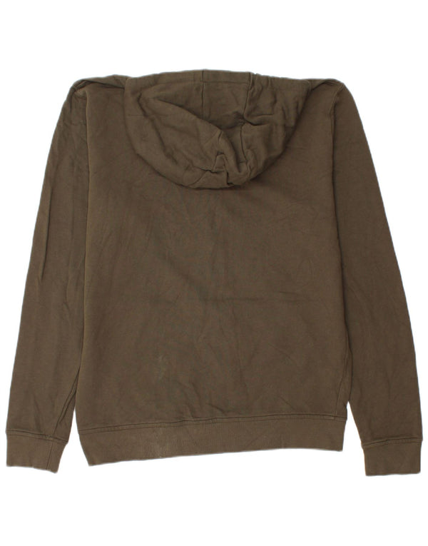 Lyle & Scott Mens Zip Hoodie Sweater Medium Khaki Cotton