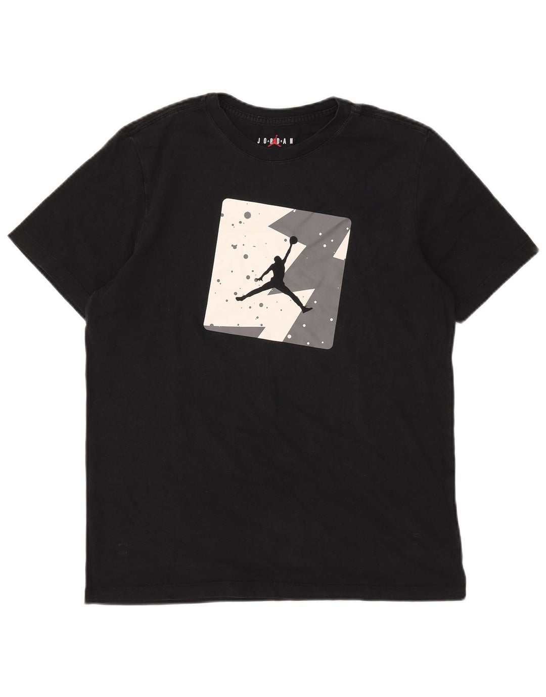 Jordan Mens Graphic T-Shirt Top Large Black Cotton