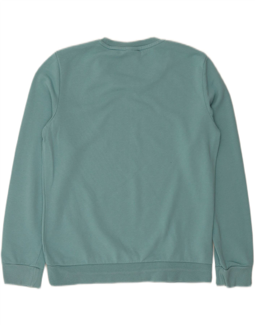 Adidas Womens Graphic Sweatshirt Jumper UK 12/14 Medium Blue Cotton