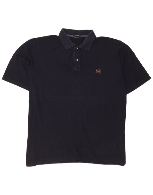 Paul & Shark Mens Yachting Polo Shirt 2XL Navy Blue Cotton