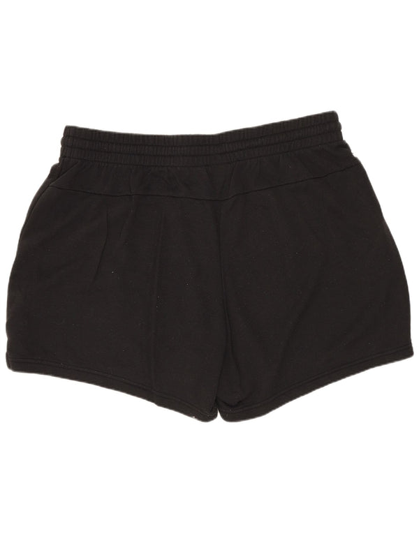 Adidas Womens Graphic Sport Shorts UK 20/22 XL  Black Cotton